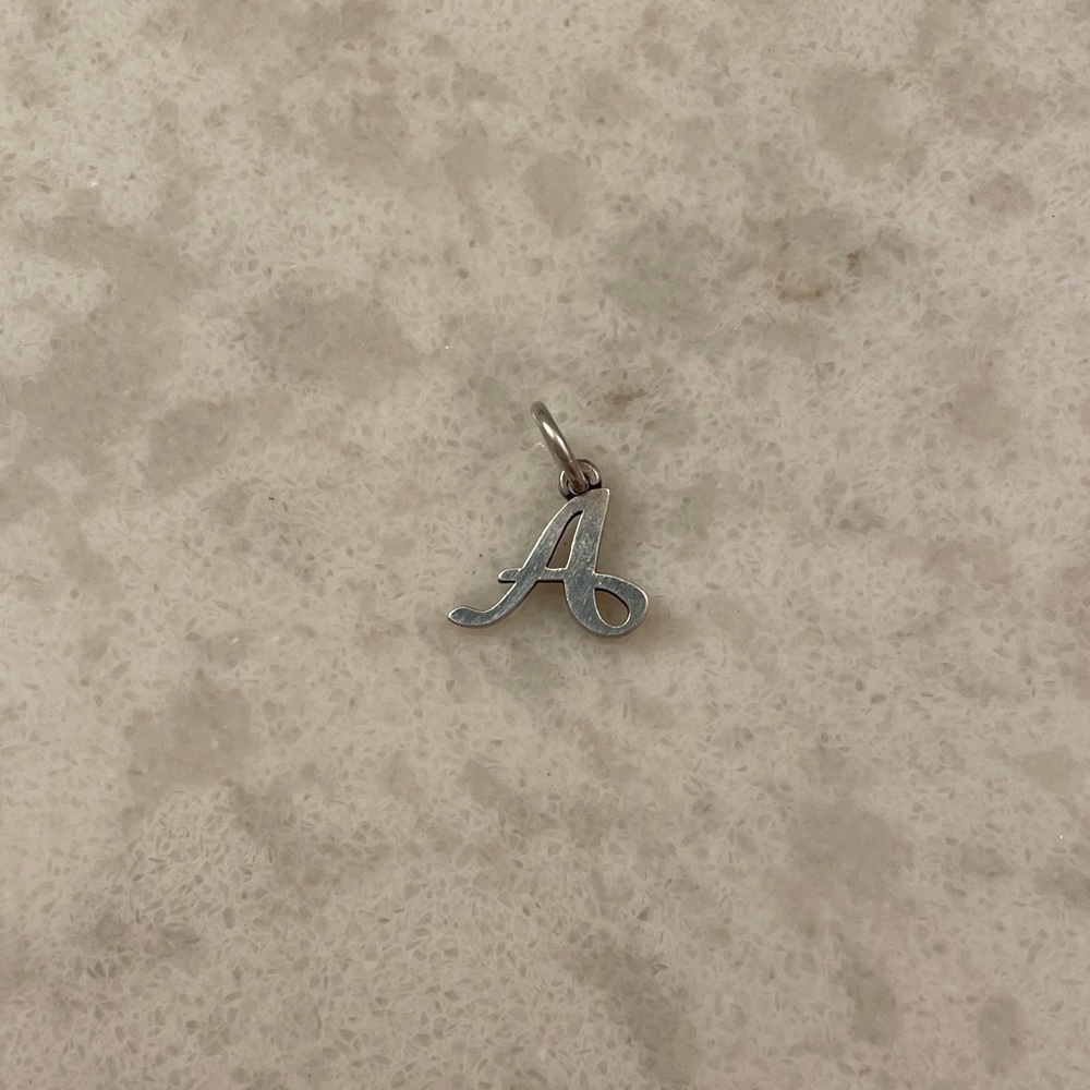 james avery letter A charm